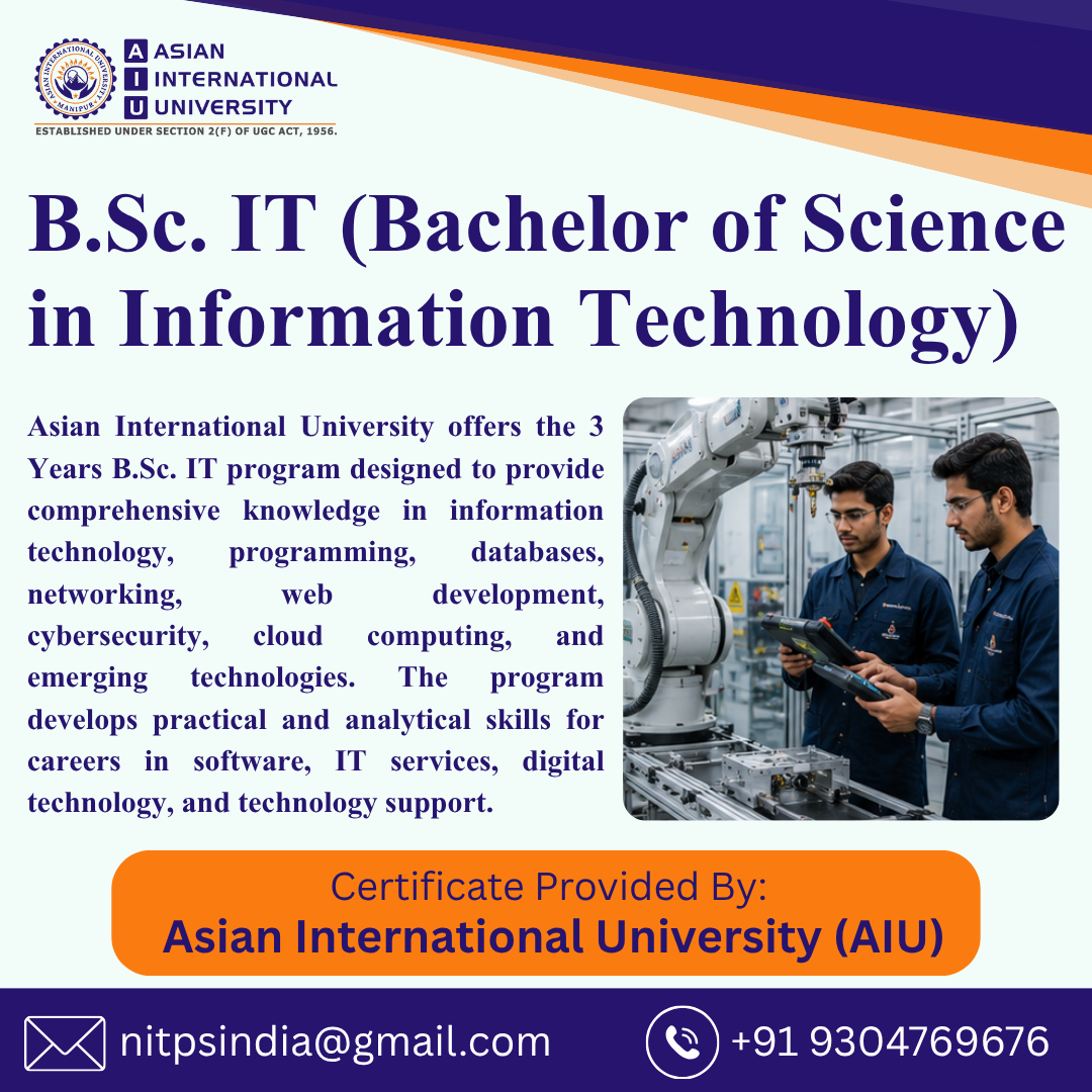 B.sc. It (Bachelor Of Science In Information Technology)