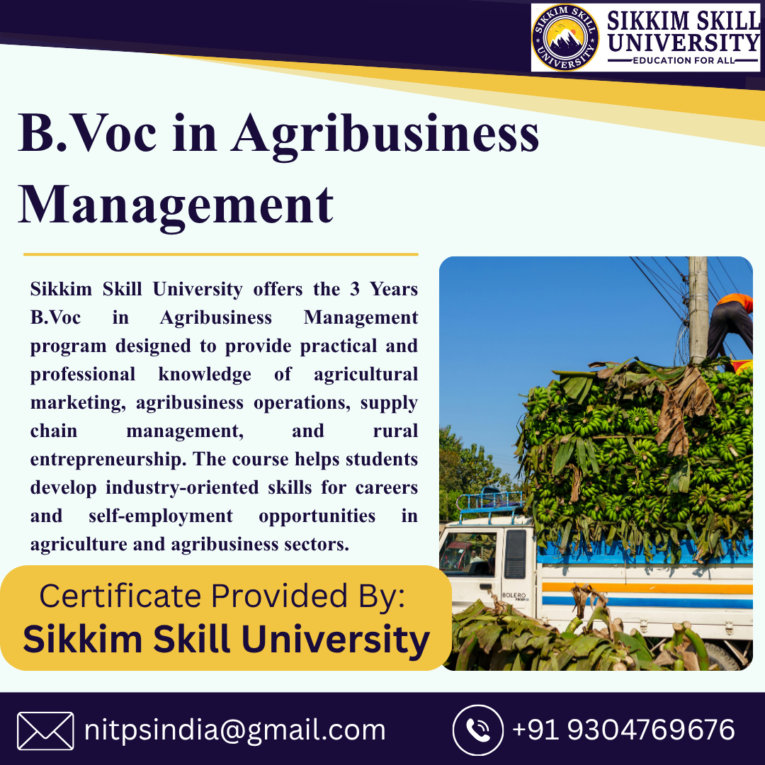 B.voc In Agribusiness Management