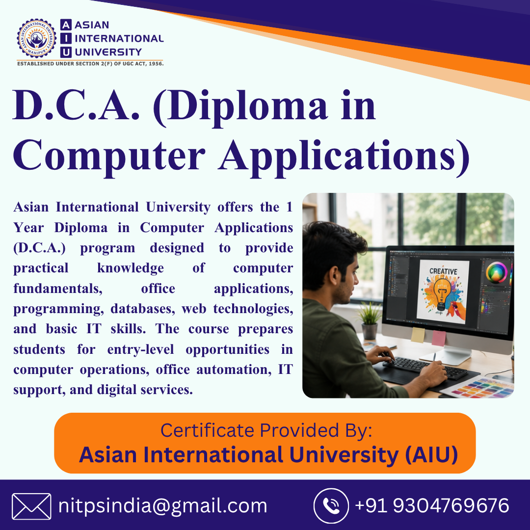 D.c.a. (Diploma In Computer Applications)
