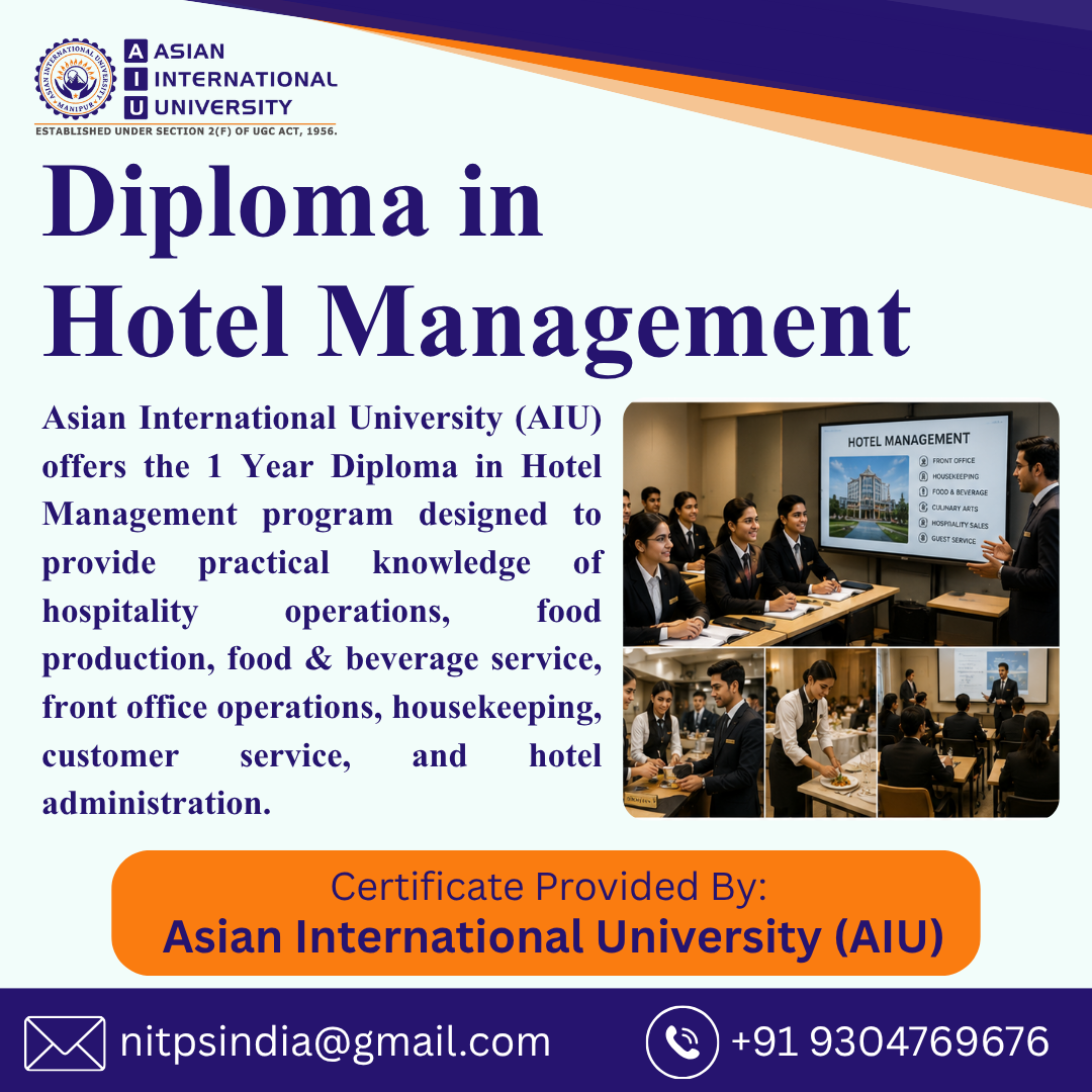 Diploma In Hotel Management