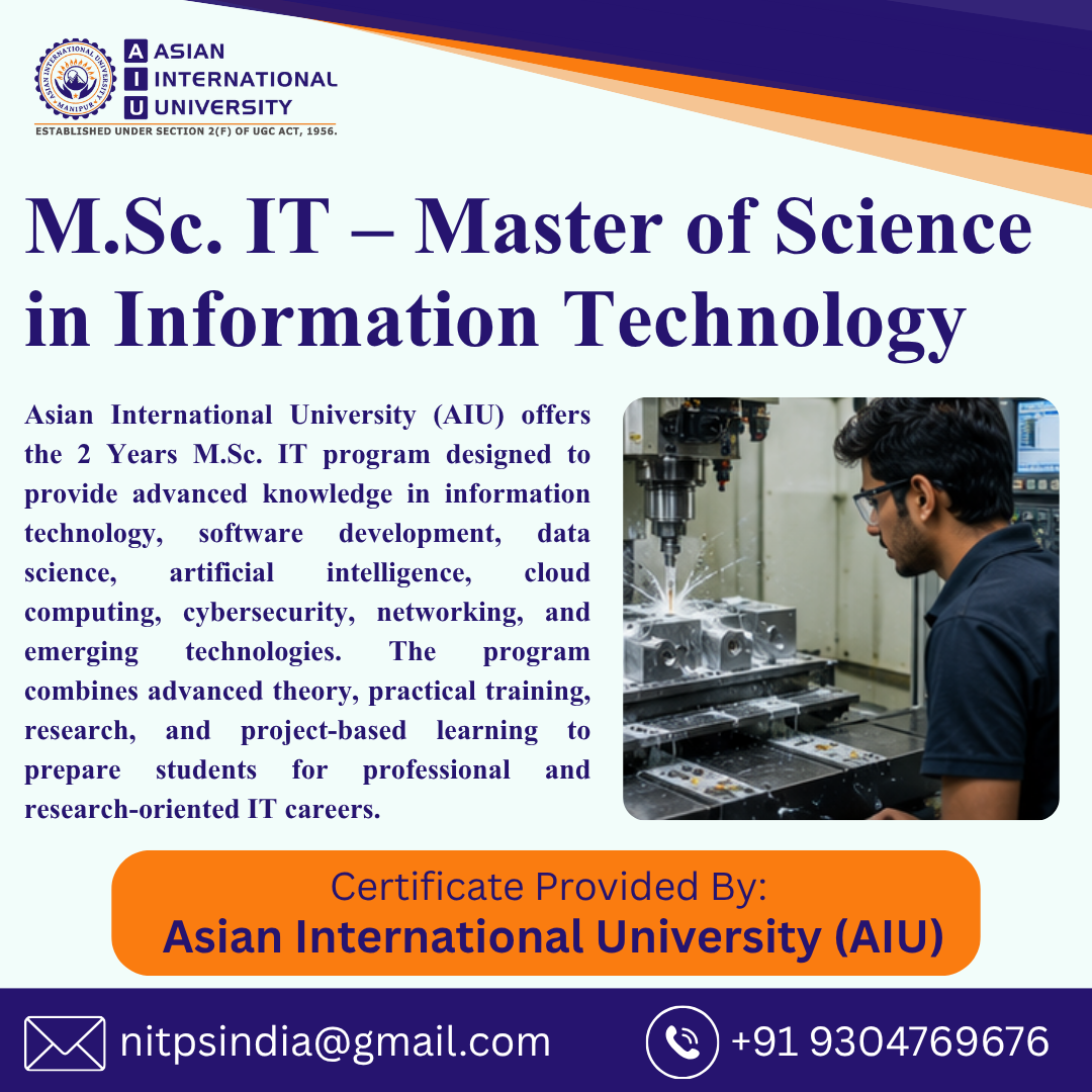 M.sc. It – Master Of Science In Information Technology
