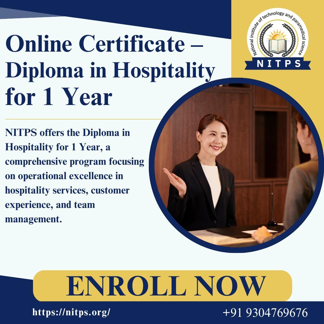 Diploma in hospitality