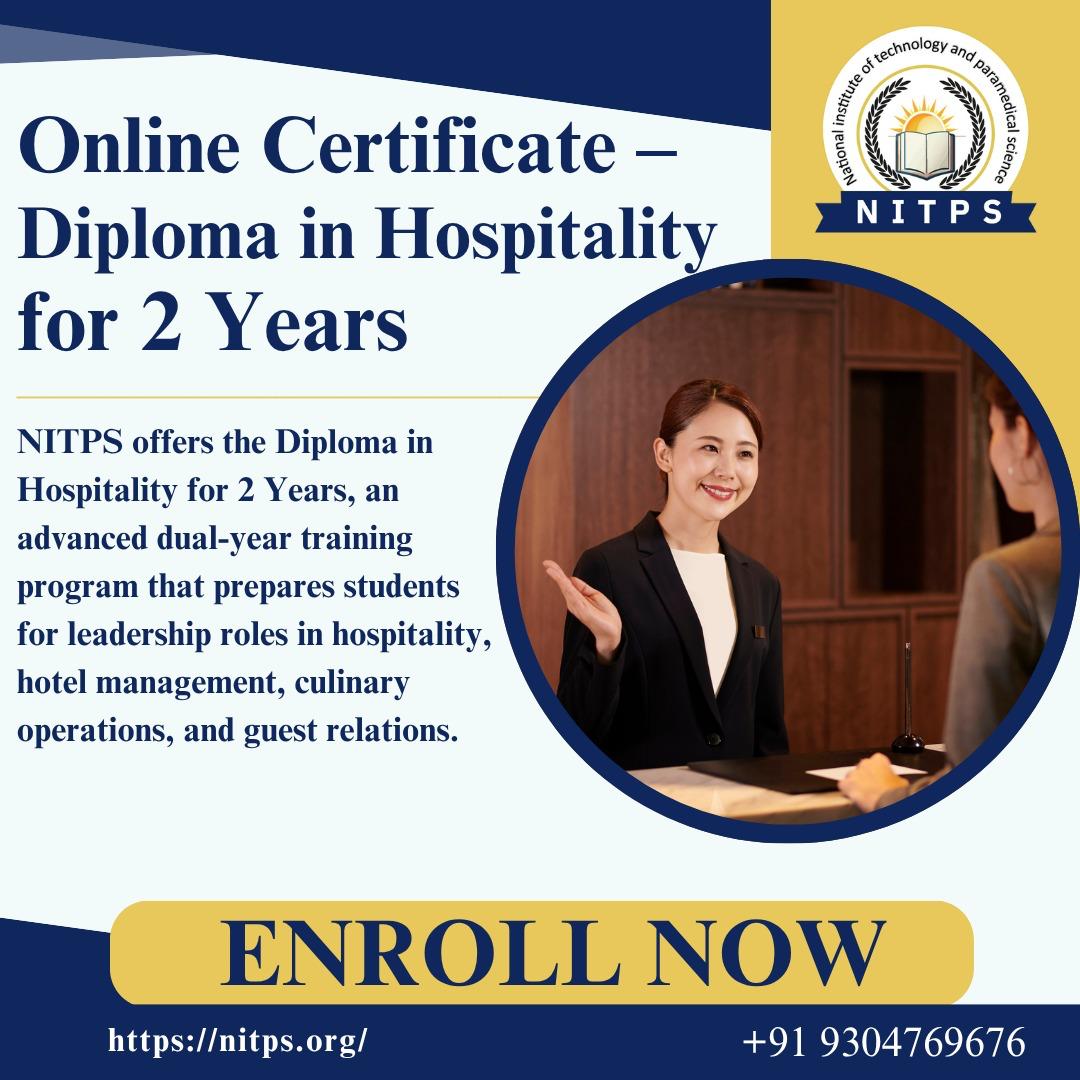 Diploma in hospitality