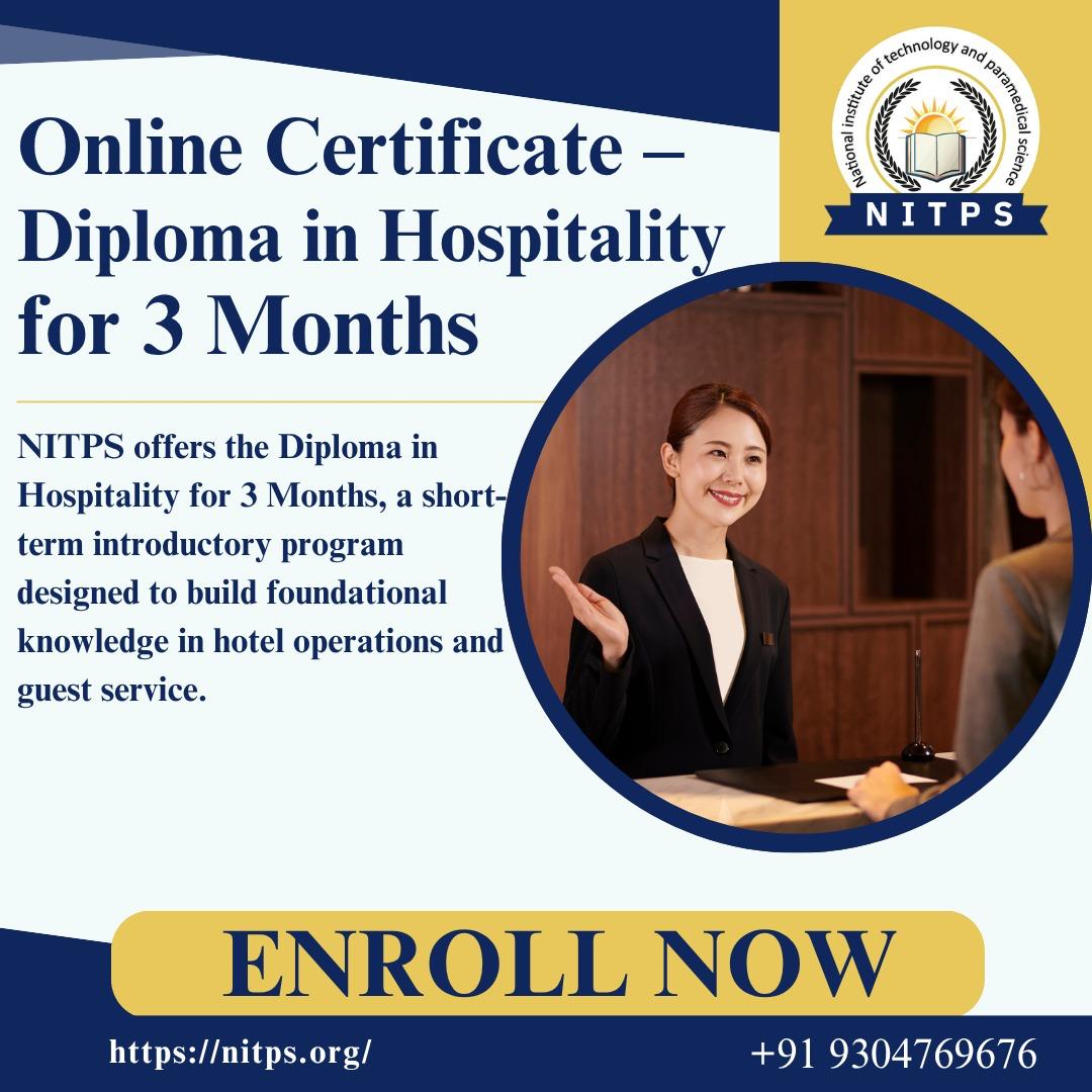 Diploma in hospitality