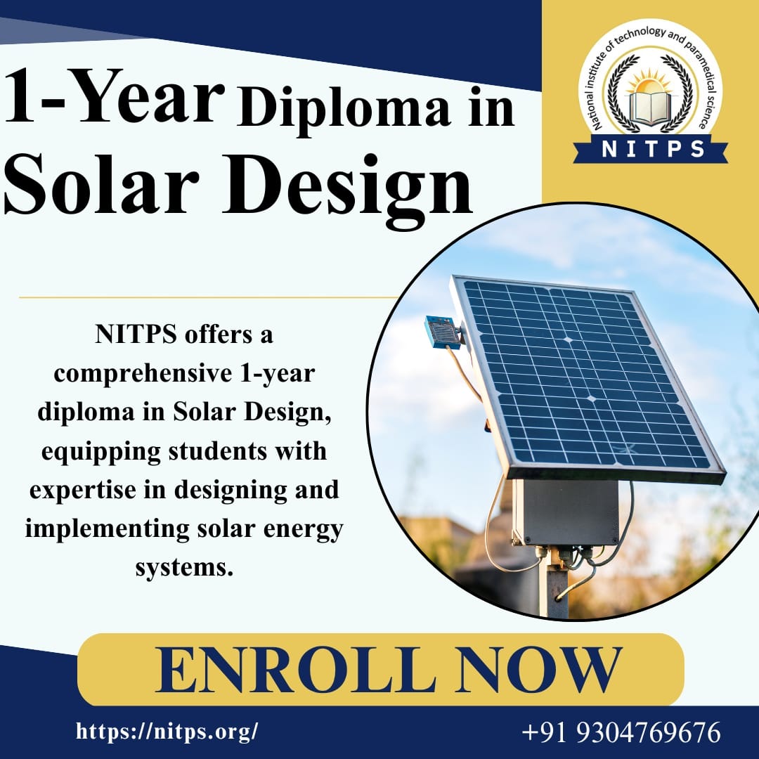 1 Year Diploma in Solar Design